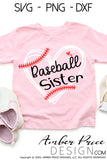 Baseball Sister SVG PNG DXF, Baseball SVG, Baseball Heart SVG, Baseball love svg, design svg png dxf baseball family svg, softball sister svg, softball shirt svg, baseball shirt file, cricut, silhouette, amber price design, sublimation, distressed Free SVG for Cricut project ideas silhouette crafts | Amber Price Design
