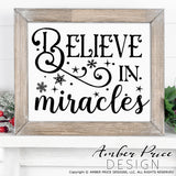 Believe in Miracles SVG, Snow svg Christmas cut file for cricut, silhouette Winter SVG, winter Home Decor SVG. DXF and PNG version also included. Cute and Unique sublimation file. Silhouette SVG Files for Cricut, Cricut Projects Cricut Project Ideas Simply Crafty SVG Bundles Design Bundles, Vectors | Amber Price Design