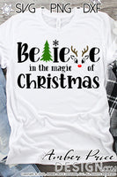 Believe in the magic of Christmas SVG, reindeer cut file for cricut, silhouette Winter SVG, winter Home Decor SVG. DXF and PNG version also included. Cute and Unique sublimation file. Silhouette Files for Cricut, Cricut Projects Cricut Project Ideas Simply Crafty SVG Bundles Design Bundles, Vectors | Amber Price Design