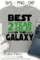Best 2 year old in the galaxy SVG, Make your own Star wars birthday shirt for your 2nd birthday with my unique Star Wars Birthday SVG cut file vector for cricut and silhouette cameo files. DXF and PNG sublimation file included. Cricut SVG Files for Cricut Project Ideas SVG Bundles Design Bundles | Amber Price Design