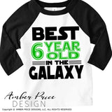 Best 6 year old in the galaxy SVG, Make your own Star wars birthday shirt for your 6th birthday with my unique Star Wars Birthday SVG cut file vector for cricut and silhouette cameo files. DXF and PNG sublimation file included. Cricut SVG Files for Cricut Project Ideas SVG Bundles Design Bundles | Amber Price Design