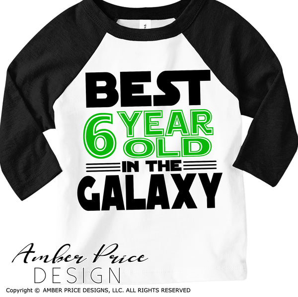 Best 6 year old in the galaxy SVG, Make your own Star wars birthday shirt for your 6th birthday with my unique Star Wars Birthday SVG cut file vector for cricut and silhouette cameo files. DXF and PNG sublimation file included. Cricut SVG Files for Cricut Project Ideas SVG Bundles Design Bundles | Amber Price Design