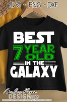 Best 7 year old in the galaxy SVG, Make your own Star wars birthday shirt for your 7th birthday with my unique Star Wars Birthday SVG cut file vector for cricut and silhouette cameo files. DXF and PNG sublimation file included. Cricut SVG Files for Cricut Project Ideas SVG Bundles Design Bundles | Amber Price Design