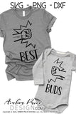 Best buds SVG, Fist bump svg, matching father son svg, best friends svg, png, dxf, cricut cut files, cool bff svgs
