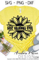 Best Grandma Ever Retro Sunflower SVG PNG DXF Boho design