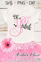 Beyoutiful SVG, Be you tiful SVG cut file for cricut, silhouette, Baby Girl Nursery SVG, new baby onesie SVG. DXF and PNG version also included. Cute and Unique sublimation file. Silhouette SVG Files for Cricut, Cricut Projects Cricut Project Ideas Simply Crafty SVG Bundles Design Bundles, Vectors | Amber Price Design