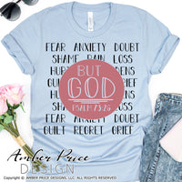 But God SVG Psalm 73:26 SVG anxiety fear bible verse shirt cut file christian cricut silhouette cameo hand lettered scripture designs corona, Christian SVG, PNG, DXF