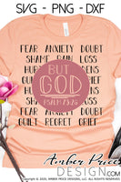 But God SVG Psalm 73:26 SVG anxiety fear bible verse shirt cut file christian cricut silhouette cameo hand lettered scripture designs corona, Christian SVG, PNG, DXF