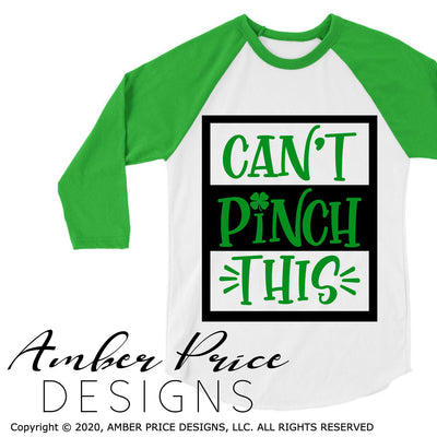Can't pinch this svg png dxf st patrick's day design