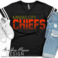 Chiefs lines through SVG, KC Chiefs svg, Kansas City SVG, Chiefs Football SVG, Chiefs kingdom svg Fall SVG files, DIY Football Shirt SVG, Mahomes SVG, Kelce SVG, Cricut SVG Silhouette SVG SVG Files for Cricut, Cricut Projects Cricut Project Ideas Simply Crafty SVG Bundles Design Bundles, Vectors | Amber Price Design