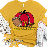 Chiefs pumpkin SVG, Fall Kansas City SVG, KC Chiefs Football SVG, KC SVG Chiefs kingdom svg Fall SVG files, DIY Football shirt SVG, Mahomes SVG, Kelce SVG, Cricut SVG Silhouette SVG SVG Files for Cricut, Cricut Projects Cricut Project Ideas Simply Crafty SVG Bundles Design Bundles Vectors | Amber Price Design