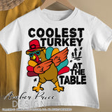 Coolest turkey at the table SVG, kid's Thanksgiving SVG. Dabbing turkey svg design cut file for cricut, silhouette, PNG. Cute fall themed DXF also included. Unique sublimation PNG file. Cricut SVG Silhouette SVG Files for Cricut Project Ideas Simply Crafty SVG Bundles Design Bundles, Vectors | amberpricedesign.com