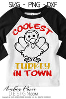 Coolest turkey in town SVG, kid's boy's Thanksgiving SVG. Dabbing turkey svg design cut file for cricut, silhouette, PNG. Cute fall themed DXF also included. Unique sublimation PNG file. Cricut SVG Silhouette SVG Files for Cricut Project Ideas Simply Crafty SVG Bundles Design Bundles, Vectors | amberpricedesign.com