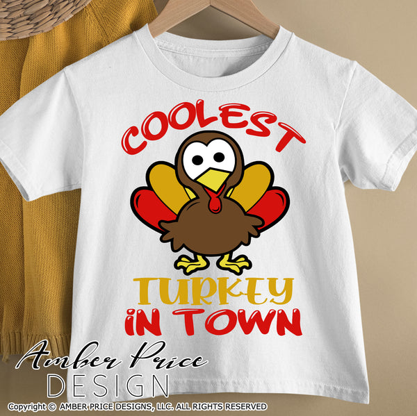 Coolest turkey in town SVG, kid's boy's Thanksgiving SVG. Dabbing turkey svg design cut file for cricut, silhouette, PNG. Cute fall themed DXF also included. Unique sublimation PNG file. Cricut SVG Silhouette SVG Files for Cricut Project Ideas Simply Crafty SVG Bundles Design Bundles, Vectors | amberpricedesign.com