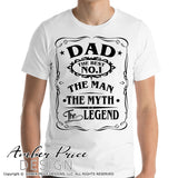 Dad the man the myth the legend SVG, PNG, DXF, Father's Day cut files for cricut