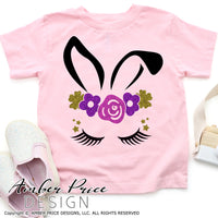 Easter bunny SVG, girl's floral Easter bunny png, Spring SVG, Kid's SVG Family Easter bunny with floral crown svg, Spring SVG toddler shirt craft DIY Cricut silhouette projects vector files for home decor. Free SVGs for Silhouette SVG Files for Cricut Project Ideas Simply Crafty SVG Bundles Vector | Amber Price Design 