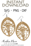 Floral Uterus SVG Uterus Earrings SVG Midwife Gift | earrings cut file for cricut, silhouette, glow forge, digital cut file for vinyl cutting machines like Cricut, and Silhouette. Includes 1 zipped folder containing each SVG file, DXF file, and PNG file. This is a High Res file, at full 300 dpi resolution | Amber Price Design