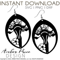 Floral Uterus SVG Uterus Earrings SVG Midwife Gift | earrings cut file for cricut, silhouette, glow forge, digital cut file for vinyl cutting machines like Cricut, and Silhouette. Includes 1 zipped folder containing each SVG file, DXF file, and PNG file. This is a High Res file, at full 300 dpi resolution | Amber Price Design