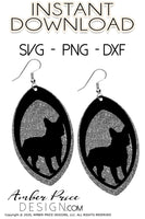 French Bulldog earring SVG PNG DXFFrench bulldog earring svg DIY earrings for cricut frenchie svg, png dxf cut file silhouette, glowforge, digital cut file for vinyl cutting machines like Cricut, and Silhouette. Includes 1 zipped folder containing each SVG, DXF file, and PNG file. This is a High Res file, at full 300 dpi resolution | Amber Price Design