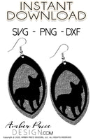 French Bulldog earring SVG PNG DXFFrench bulldog earring svg DIY earrings for cricut frenchie svg, png dxf cut file silhouette, glowforge, digital cut file for vinyl cutting machines like Cricut, and Silhouette. Includes 1 zipped folder containing each SVG, DXF file, and PNG file. This is a High Res file, at full 300 dpi resolution | Amber Price Design