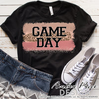 Leopard print game day sublimation print file
