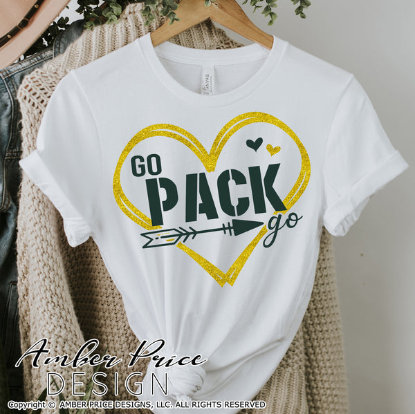 Green Bay Packers SVG, Hand lettered SVG, Go Pack Go SVG, Green Bay Football SVG, Fall SVG files, Packers shirt svg for women DIY Football shirt SVG, Aaron Rodgers SVG, Cricut SVG Silhouette SVG Files for Cricut, Cricut Projects Cricut Project Ideas Simply Crafty SVG Bundles Design Bundles Vectors | Amber Price Design