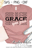 Grace upon Grace SVG Christian shirt designs Grace over grace Cricut file silhouette cameo  bible verse files designs for gifts scripture