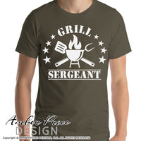 Grill Sergeant SVG PNG DXF, Funny Summer Grilling SVGs cut file for cricut