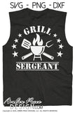 Grill Sergeant SVG PNG DXF, Funny Summer Grilling SVGs cut file for cricut