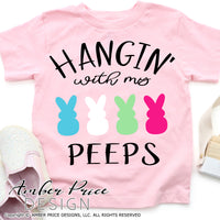 Hangin' with my peeps svg, Easter svg, easter bunny SVG, Easter png, Spring SVG, Kid's SVG Easter bunny png, cute Spring SVG toddler shirt craft DIY Cricut silhouette projects vector files for home decor. Free SVGs for Silhouette SVG Files for Cricut Project Ideas Simply Crafty SVG Bundles Vector | Amber Price Design  | amberpricedesign.com