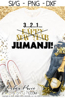 Happy New Year JUMANJI SVG, Funny New Year SVG, New Years Eve SVG PNG DXF. NYE shirt SVGs, DIY New years eve party Shirt cricut NYE svg silhouette Winter new year tshirt design. Unique sublimation print file. Silhouette Files for Cricut Project Ideas Simply Crafty SVG Bundles Design Bundles Vectors | Amber Price Design