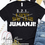 Happy New Year JUMANJI SVG, Funny New Year SVG, New Years Eve SVG PNG DXF. NYE shirt SVGs, DIY New years eve party Shirt cricut NYE svg silhouette Winter new year tshirt design. Unique sublimation print file. Silhouette Files for Cricut Project Ideas Simply Crafty SVG Bundles Design Bundles Vectors | Amber Price Design