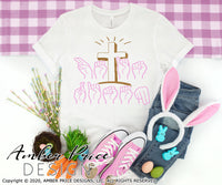 He is Risen SVG American Sign Language SVG ASL SVG Hearing Impaired SVG Deaf SVG Christian SVG Easter SVG Resurrection SVG PNG DXF Cut file for cricut silhouette