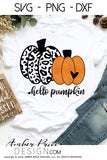 Hello Pumpkin SVG, Leopard print pumpkin SVG, Pumpkin Patch SVG, Fall SVG, DIY women's Fall t-shirt SVG, October SVG cut file for cricut, silhouette DXF & PNG also. Cute Unique sublimation file. Cricut SVG Silhouette Files for Cricut Project Ideas, Simply Crafty SVG Bundles Design Bundles, Vectors | Amber Price Design