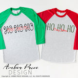 HO HO HO Merry Christmas SVG, Hand lettered Christmas SVG, Cute Christmas Cricut SVG, gamer Christmas SVGs, designs DIY winter shirt craft, DIY silhouette projects vector files for home decor. Sign Stencil SVGs for Silhouette SVG SVG Files for Cricut Project Ideas Simply Crafty SVG Bundles Vector | Amber Price Design 