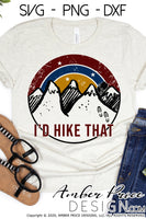 I'd hike that SVG PNG DXF