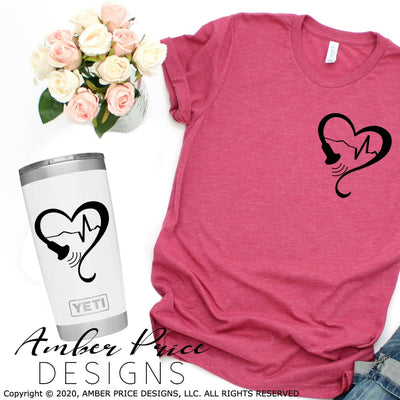 Ultrasound heart wand doppler svg png dxf