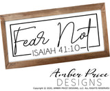 Fear Not Isaiah 41:10 SVG Christian SVG, PNG, DXF, Cricut cut file, silhouette cameo cut file, design, hand lettered bible verse SVGs, scripture svg, corona svg file, christian covid svg