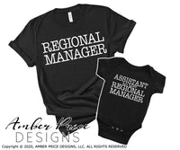 Regional Manager assistant to the regional manager svg png dxf matching