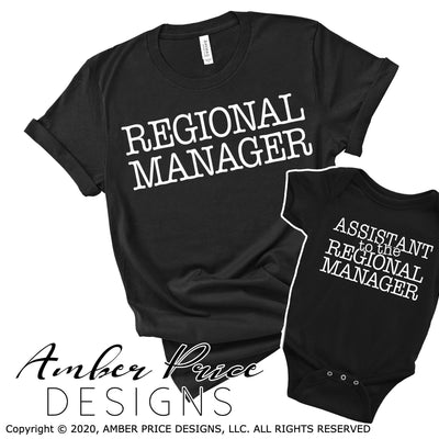 Regional Manager assistant to the regional manager svg png dxf matching