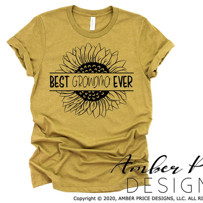 Best Grandma Ever sunflower SVG PNG DXF