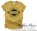 Best Grandma Ever sunflower SVG PNG DXF