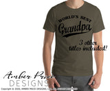 World's Best Grandpa SVG PNG DXF