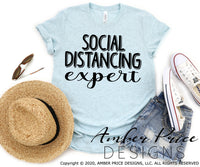Social distancing expert SVG PNG DXF