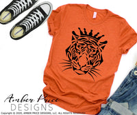 Tiger King SVG PNG DXF Tiger Crown Clipart