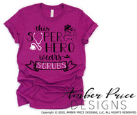This super hero wears scrubs svg png dxf rosie riveter design