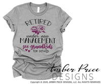 Retired under new management see grandkids for details SVG PNG DXF