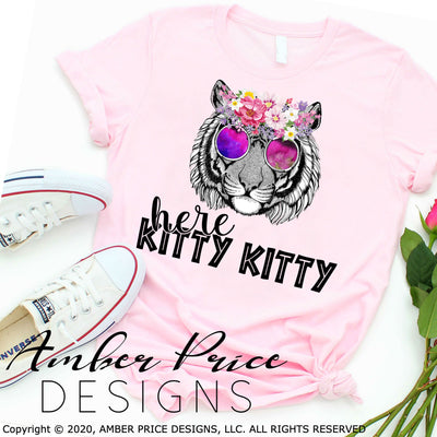 Here Kitty Kitty PNG Tiger King sublimation screen print clipart