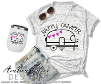 Happy camper svg png dxf vintage camper clipart