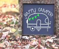 Happy camper svg png dxf vintage camper clipart